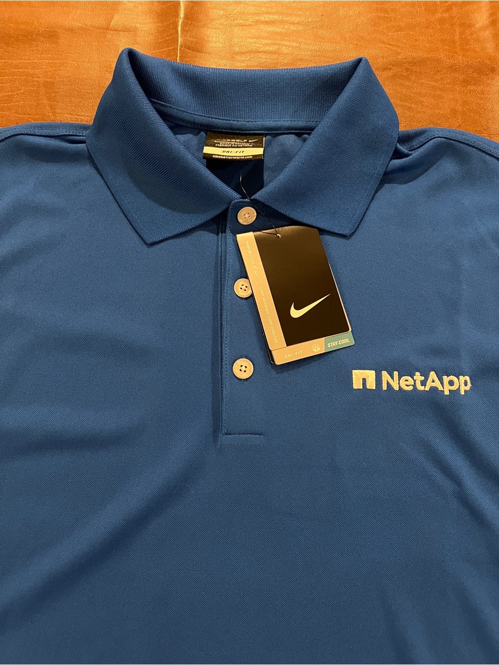 NWT NetApp Technology Me s Polo Shirt - Large